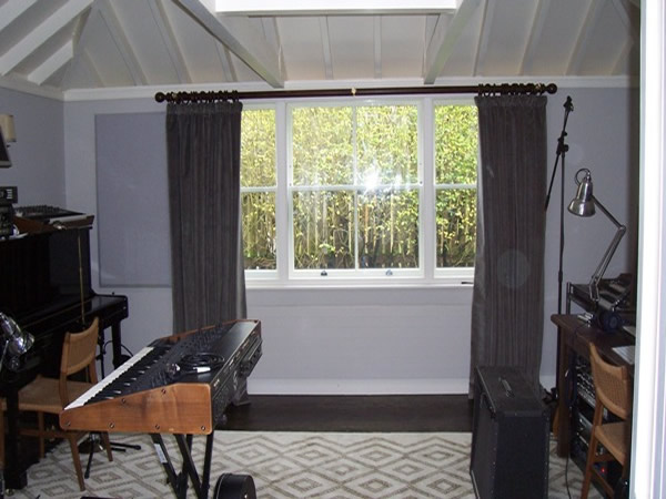 Acoustic curtains fitted in Hampstead, North London