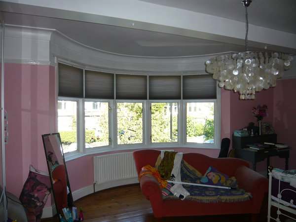 Bottom Up - Top Down  Luxaflex duette blinds fitted in North London